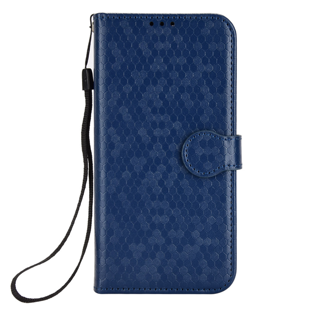 For Samsung Galaxy S24+ Magnetic Case PU Leather Imprinted Dots Pattern Wallet Cover - Dark Blue For Samsung Galaxy S24+ Magnetic Case PU Leather Imprinted Dots Pattern Wallet Cover - Dark Blue